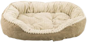 Ethical Pets Sleep Zone Carved Plush Pet Bed
